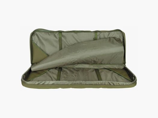Bolsa de rifle para 2 armas largas de hasta 95 cm, oliva, con separador y correas de mochila