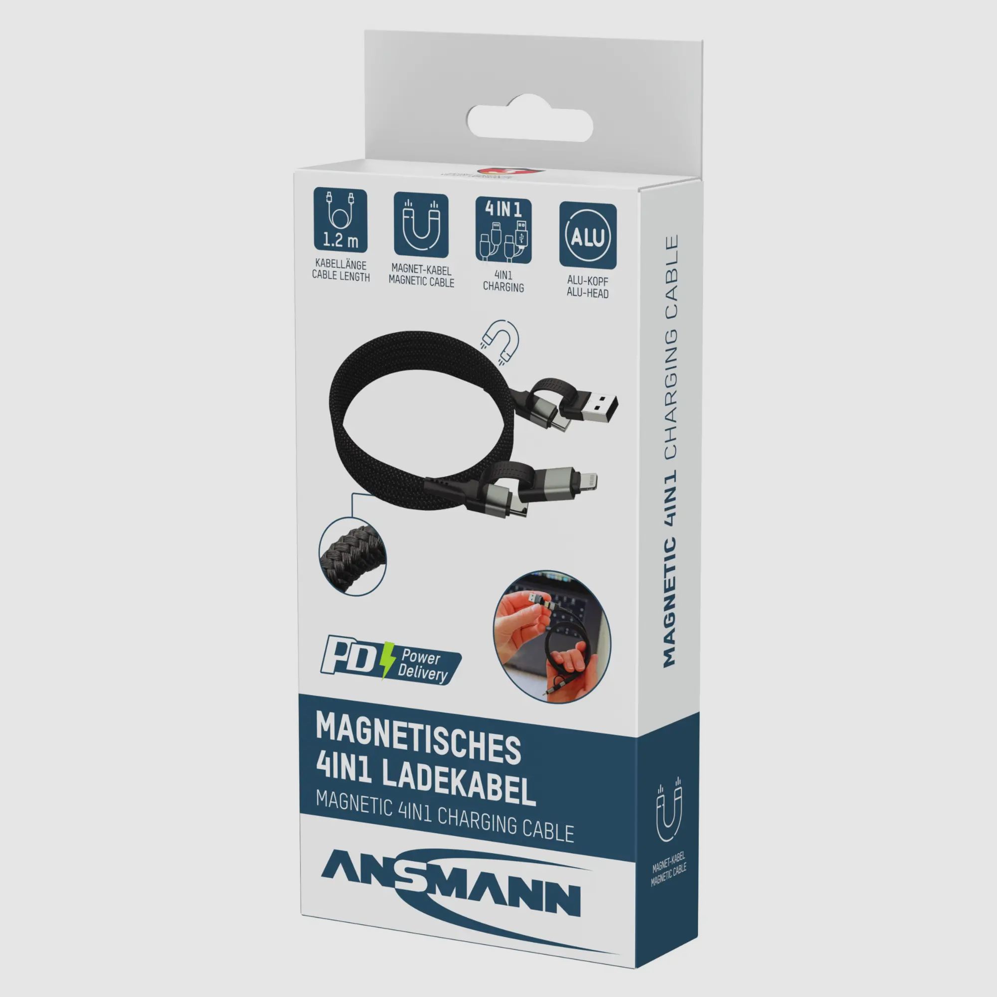 Ansmann Magnetisch USB-kabel