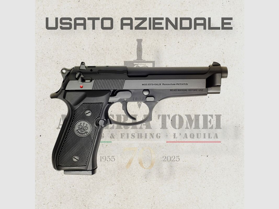 USATO – PISTOLA – BERETTA MOD. 92FS cal. 9×19, immagine 2 di 4