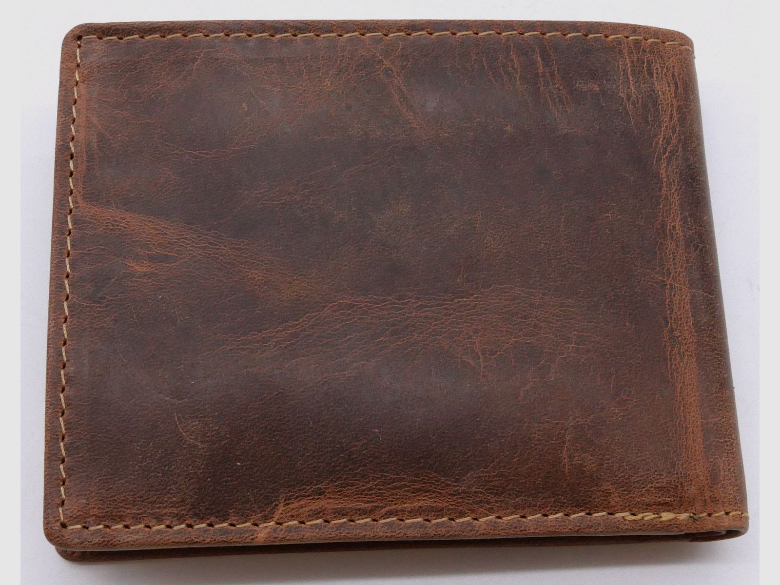 Greenburry Leder Geldbörse braun Vintage Animal Wolf Collection 1705-Wulf