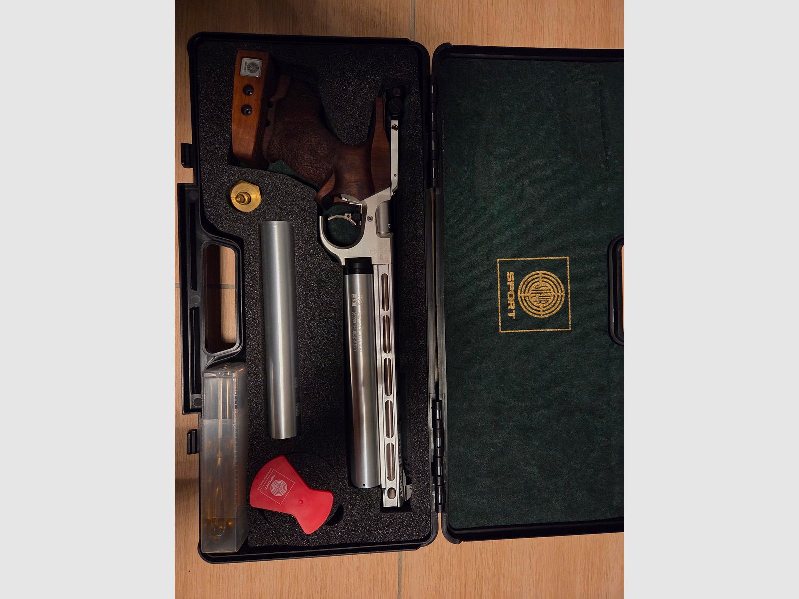 Steyr Evo 10 silber Luftpistole mit mechanischem Abzug