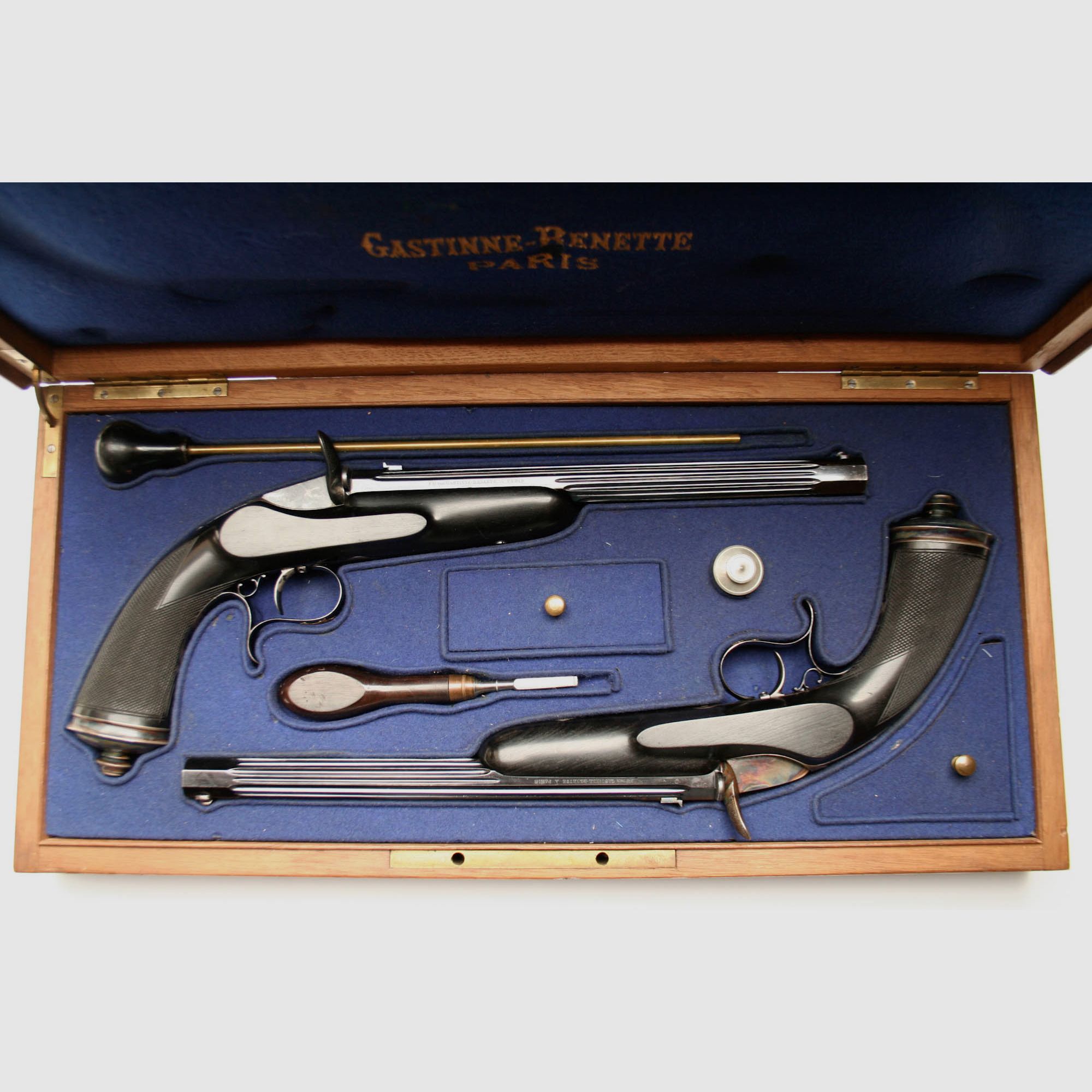 Pair of gallery pistols Gastinne Renette Paris ca. 1860 Article 10440