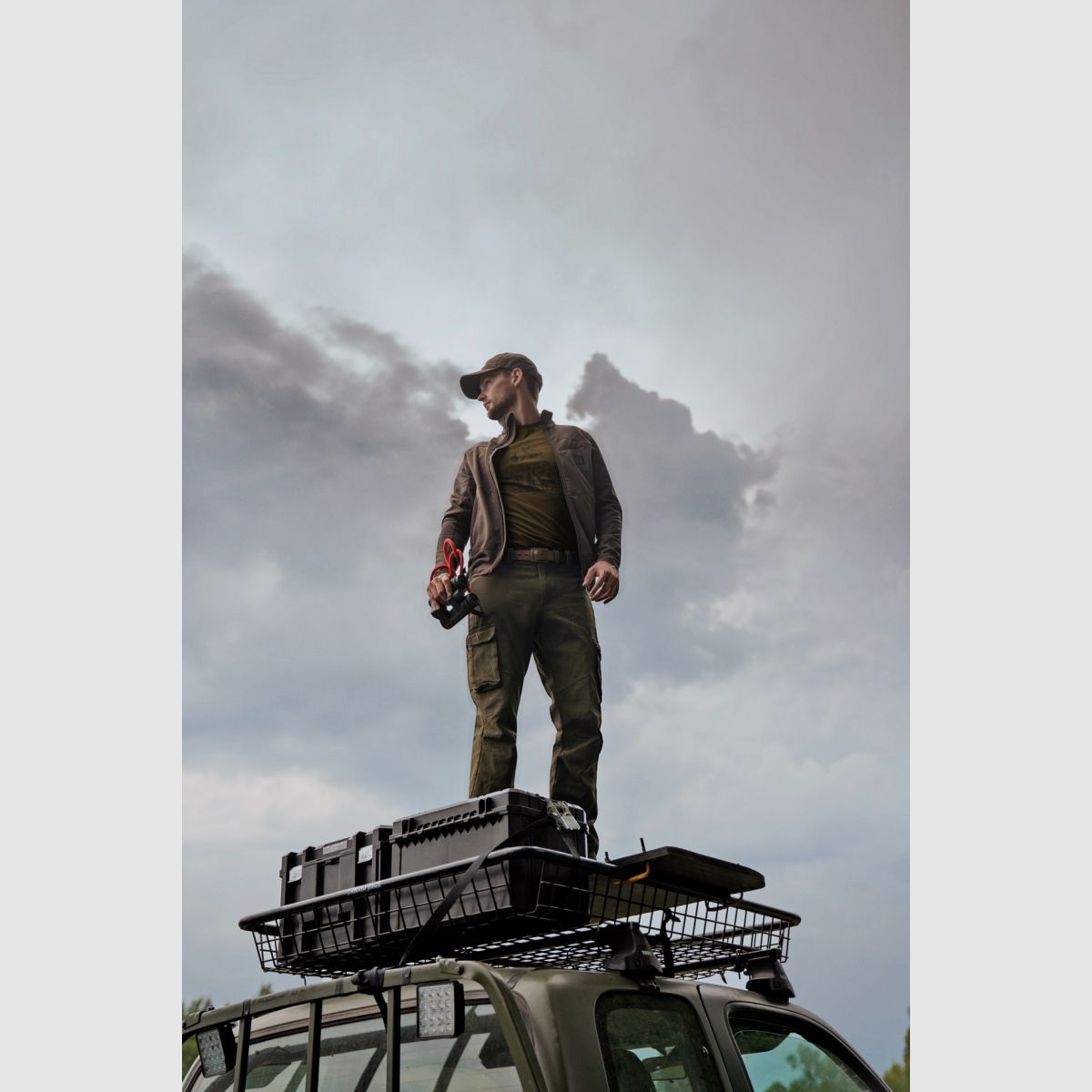 HÄRKILA Olaf Fleecejacke Willow Green/Shadow Grey