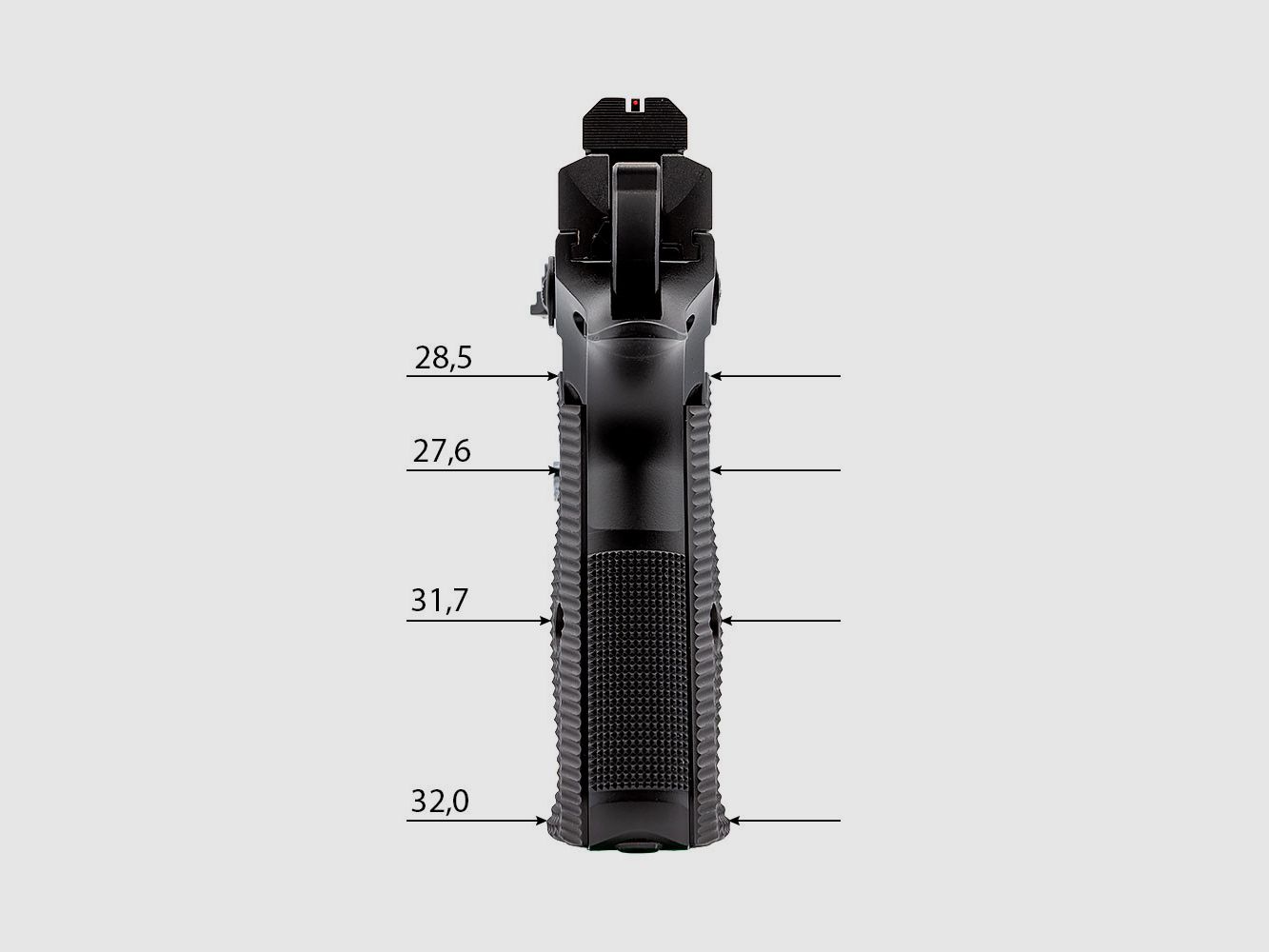 Eemann Tech Ultimate Aluminum Grips for CZ Shadow 2 Compact, color: black, size: S, image 2 of 3
