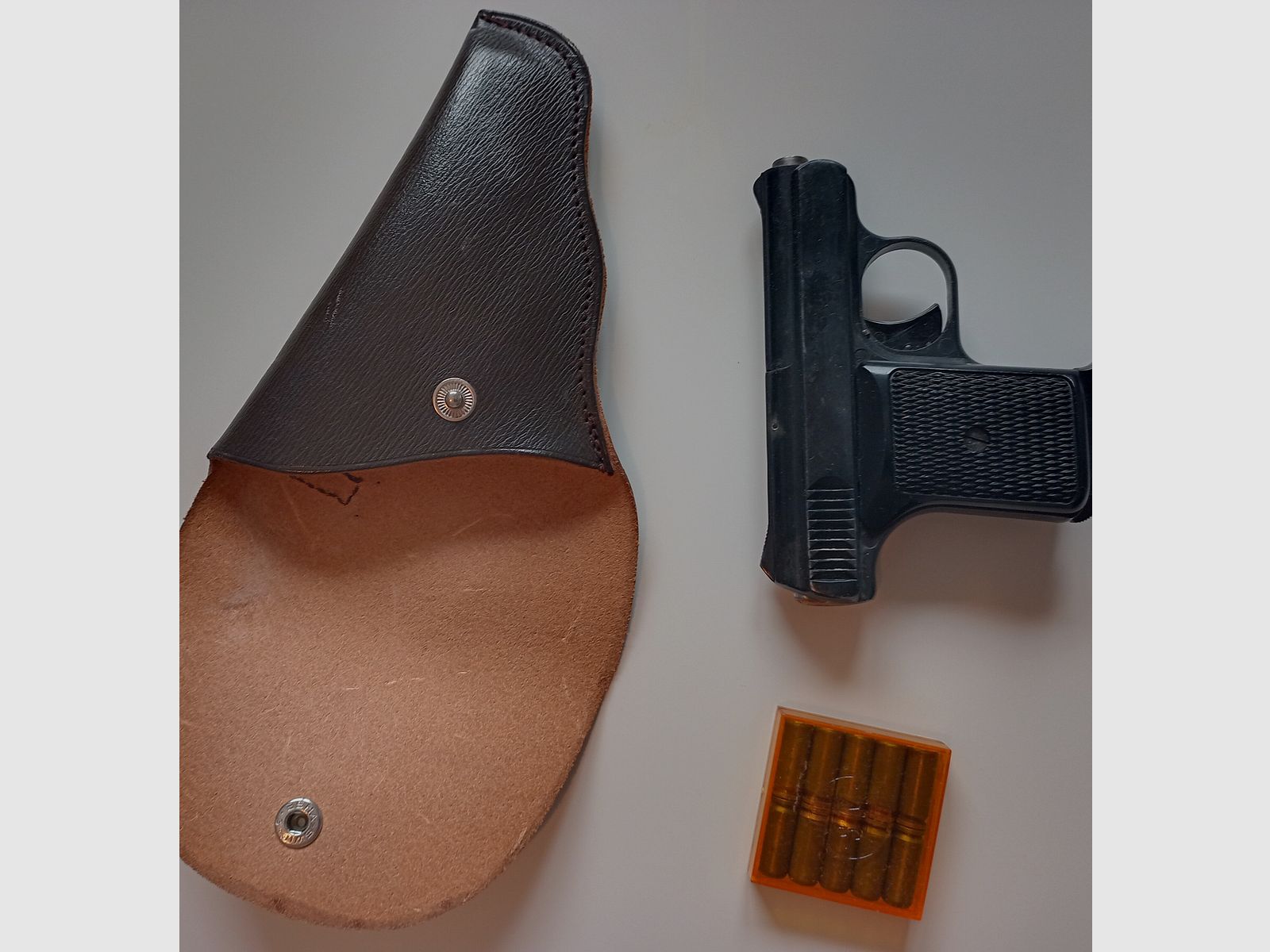 Pocket pistol SM model 110, signal/blank/gas, ejection at the front