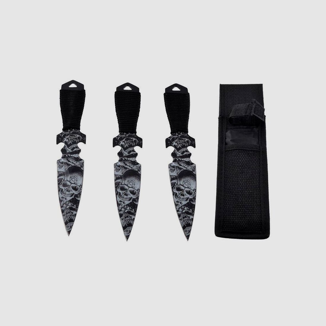 Juego de cuchillos Zombie Dead con estuche de nylon