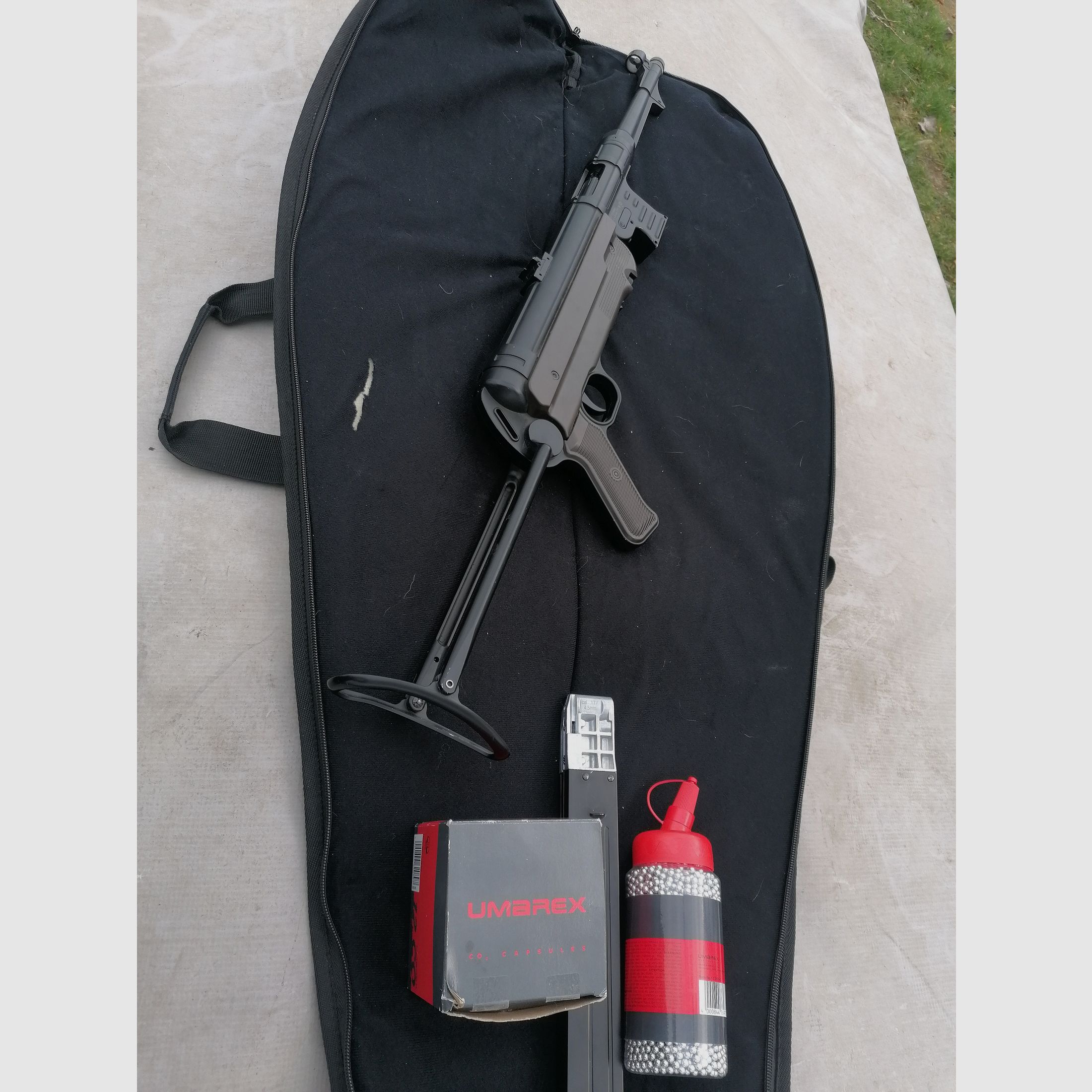 MP Alemán 4,5 mm Rifle de gas