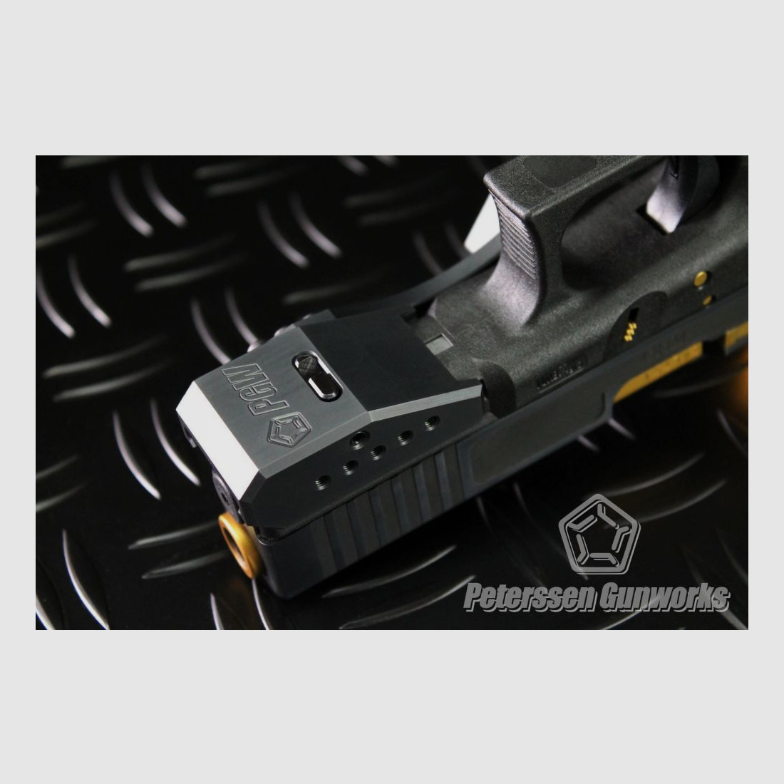 Peterssen Gunworks PGW Frameweight mit Daumenauflage für – alle Glock Pistolen