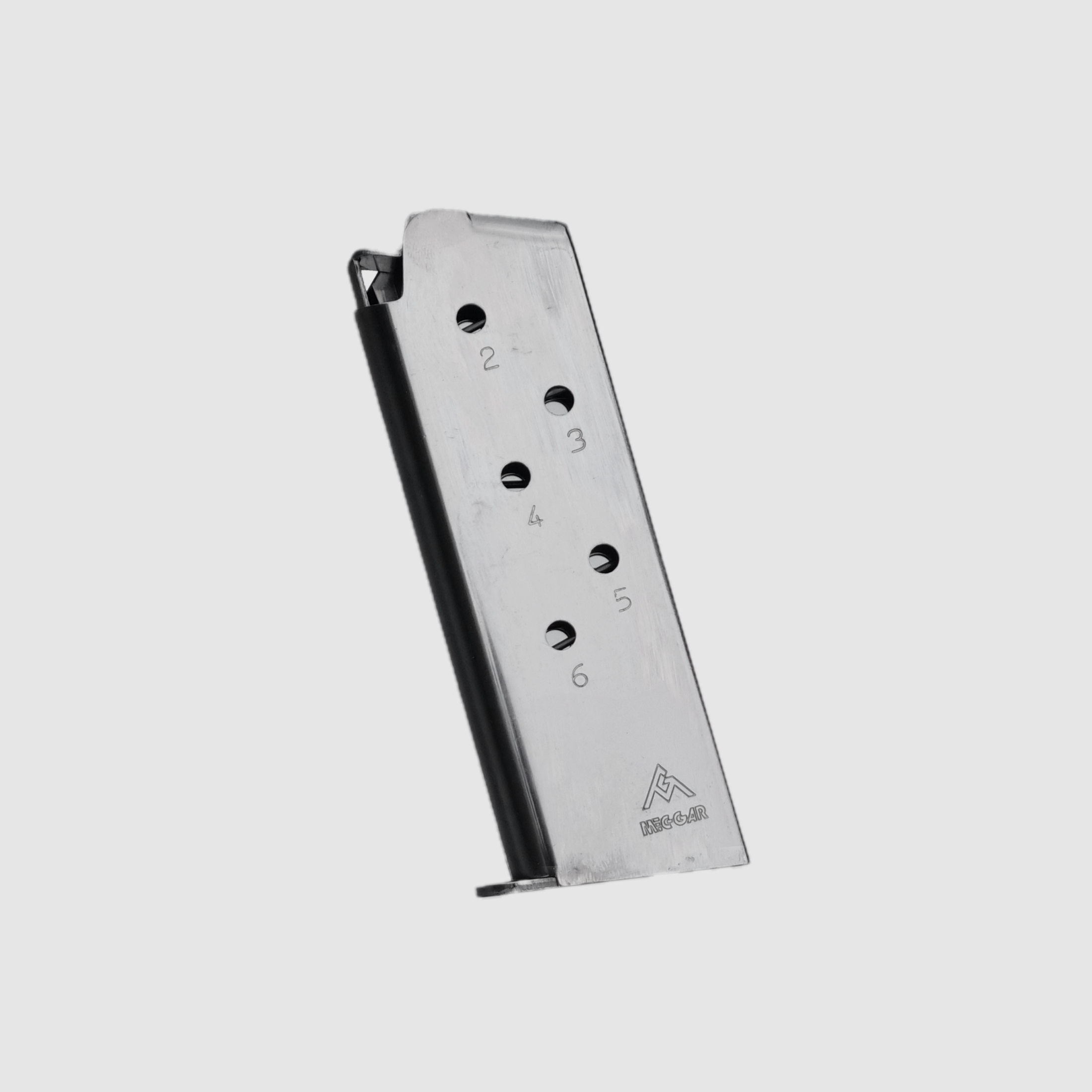 Magazynek 1911 Compact / Officer 45ACP Stalowy 6 Naboi, Nikiel - MECGAR