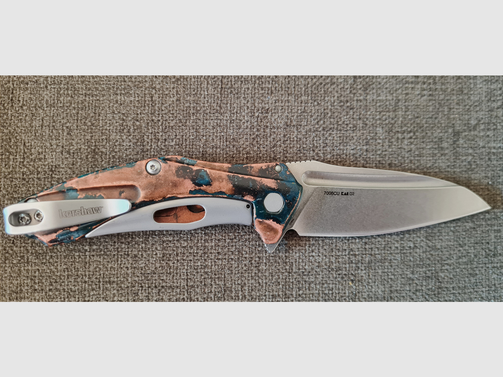 Kershaw Natrix 7006Cu / D2 / Kupfer /Forced Patina