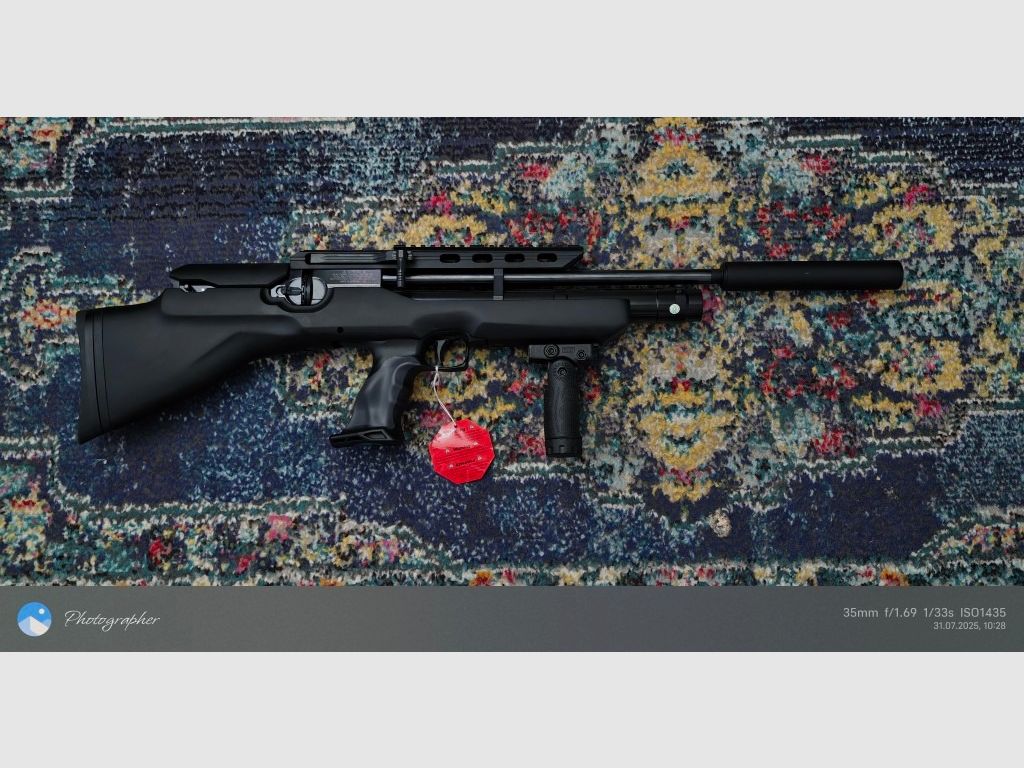 Weihrauch HW 100 Bullpup/ Geluidsdemper/ 410mm looplengte/ 4,5 mm/ F-keurmerk