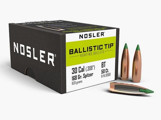 Nosler Łowiecki Kal. .30 Ballistic Tip Pocisk / 168 Grain #30168