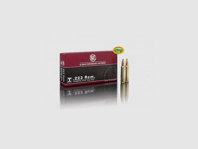 RWS Munition .223 Rem Teilmantel Spitz/SP 55 gr.
