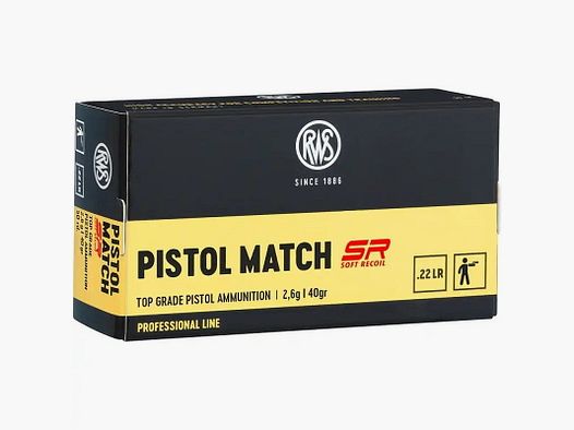 RWS .22lfb Pistol Match SR 2,6 g - 50 stuks.