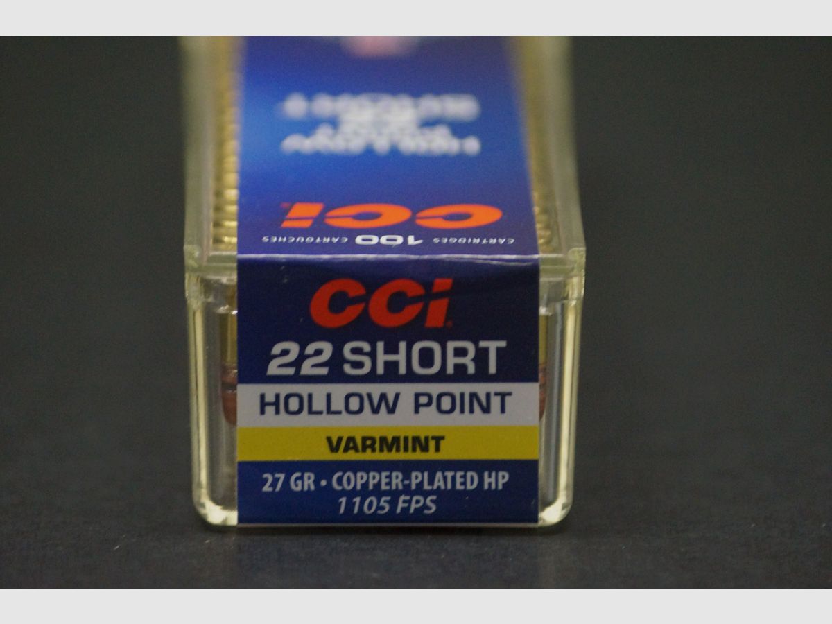 CCI .22 Short Hollow Point