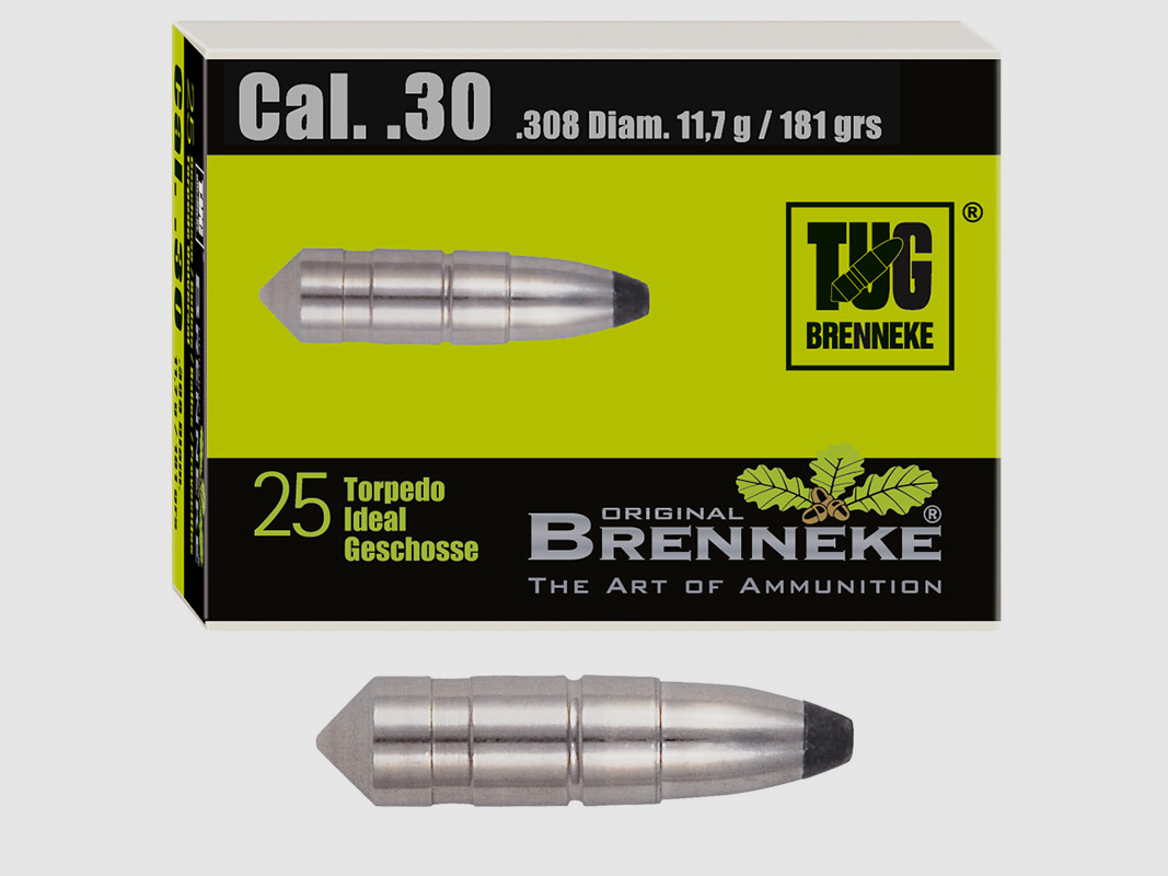 Bala Brenneke .30 (.308) TUG 11,7g / 181grs 25 piezas
