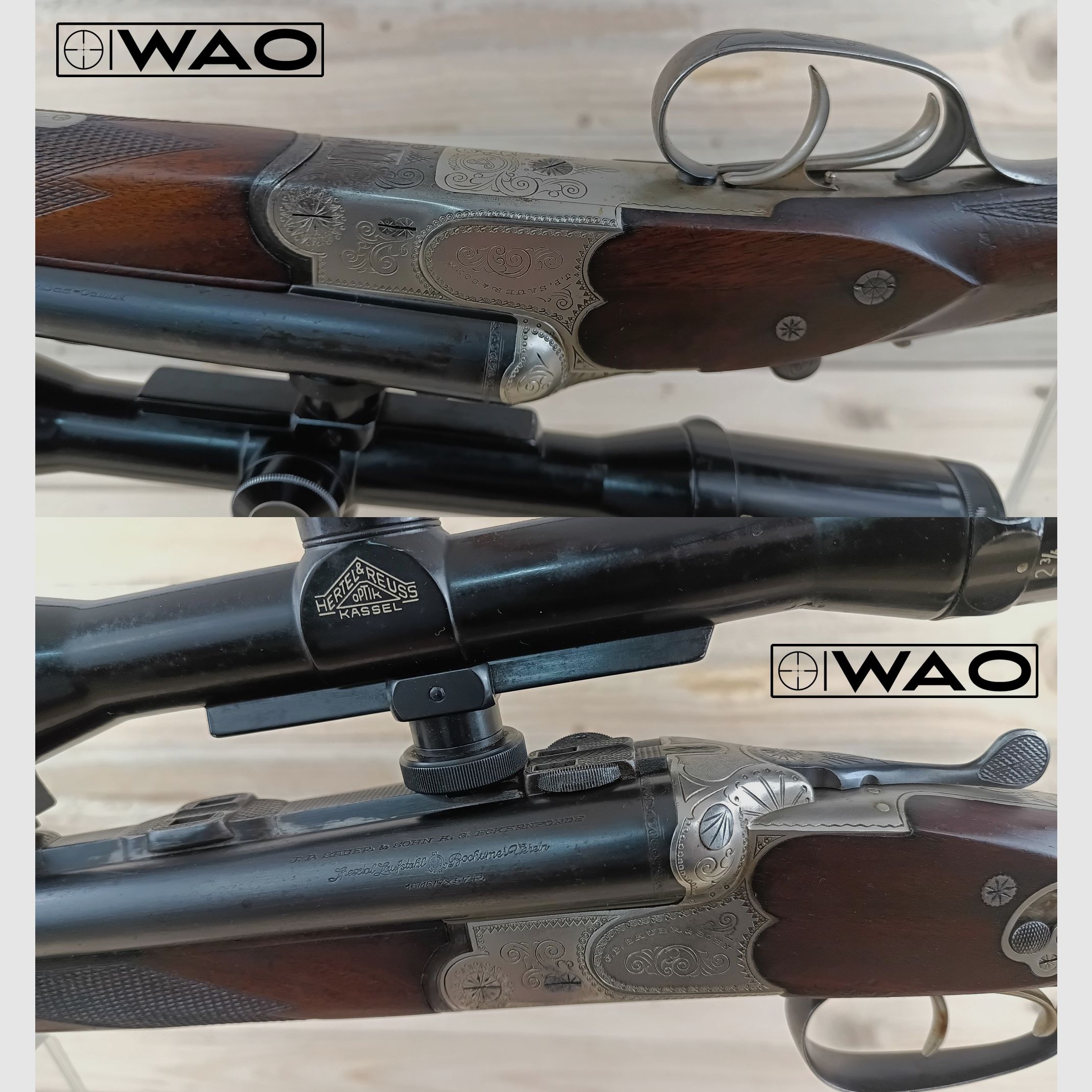 Sauer & Sohn Mod. 3000 Drilling, Cal. 7x57R, 16/70 *con ESL & ottica*
