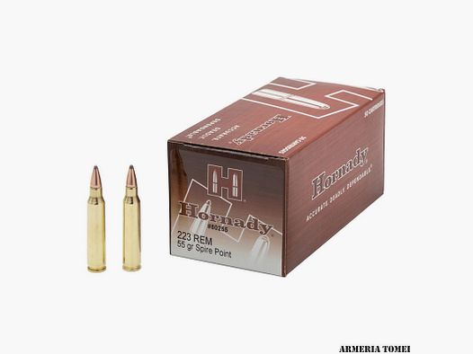 MUNIZIONI – HORNADY – 30223 Remington 55 gr SP Custom™ -80255