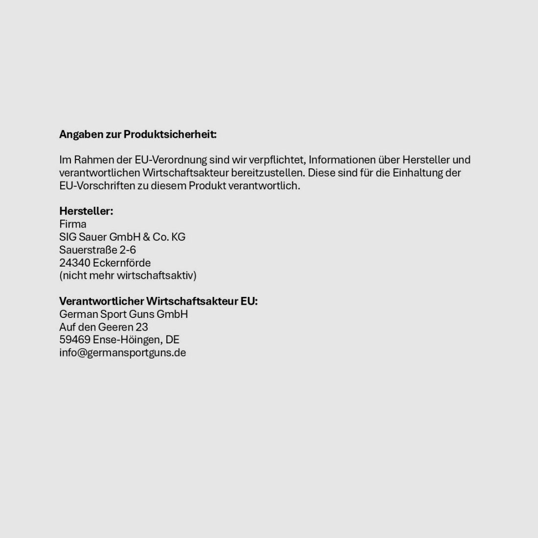 SIG Sauer SIG Sauer X-LINE Führungsblech f. Abzugswiderstand