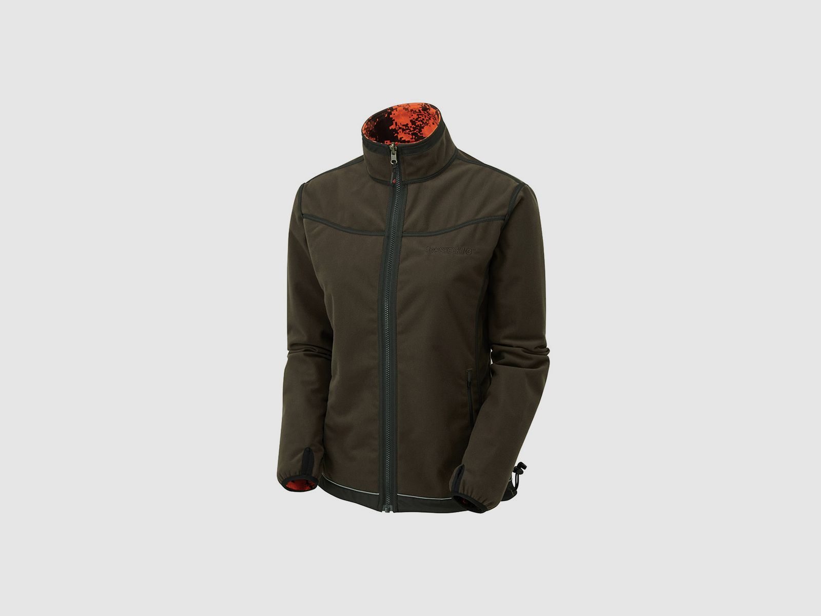 SHOOTERKING Digitex Softshell Damen Blaze Orange Braun