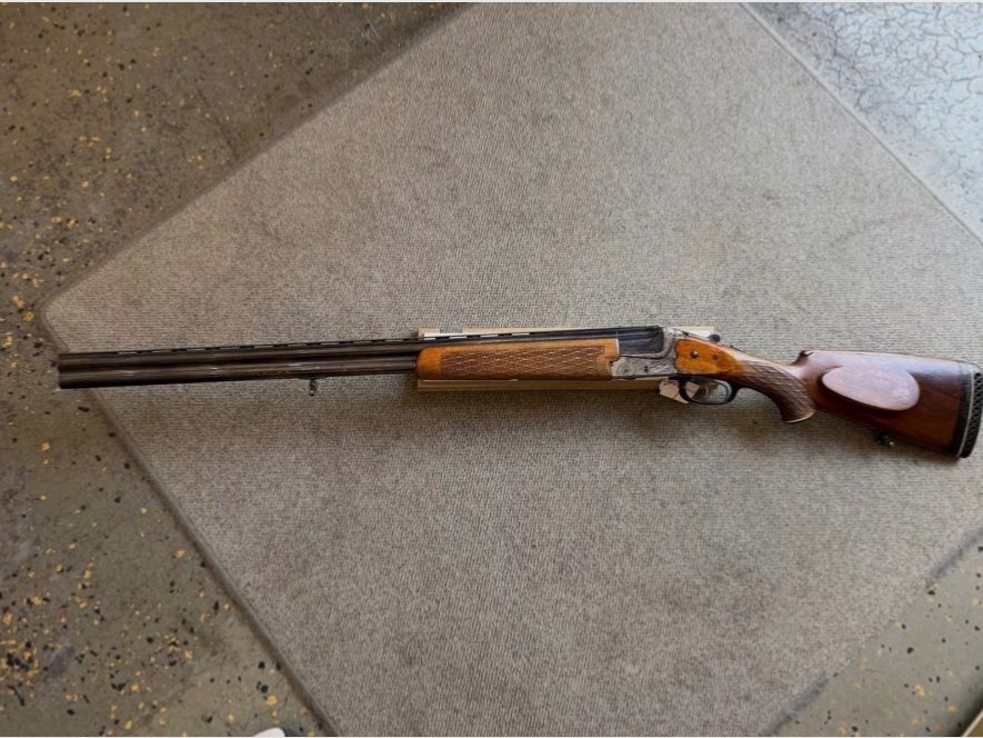 Heym Bockdoppelflinte mit Ejector 16/70, Bild 1 von 3