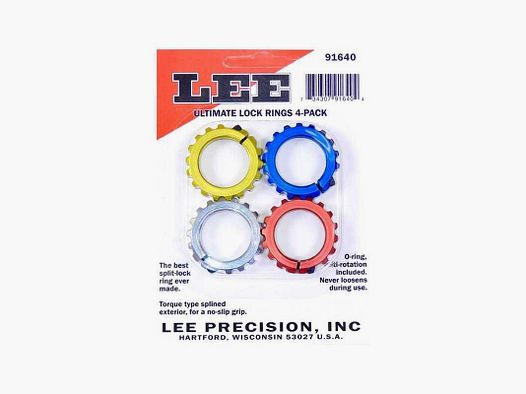Ultimate Lock Rings Lee Pack de 4 - LEE, ULTIMATE LOCK RINGS 4 PACK #91640
