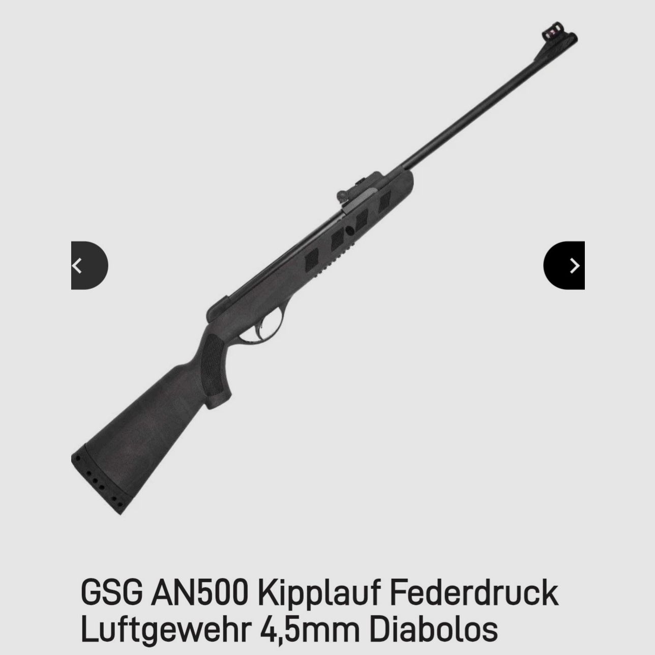 GSG AN 500 Luftgewehr im Super Schieß Sofort Los Sorglos Paket  ! Neu  !