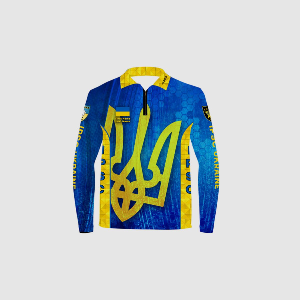 DED IPSC Ukraine Team Long Sleeve T-shirt, size: 4XL, Custom Name: No Name, Clothes type: Women, image 3 of 3