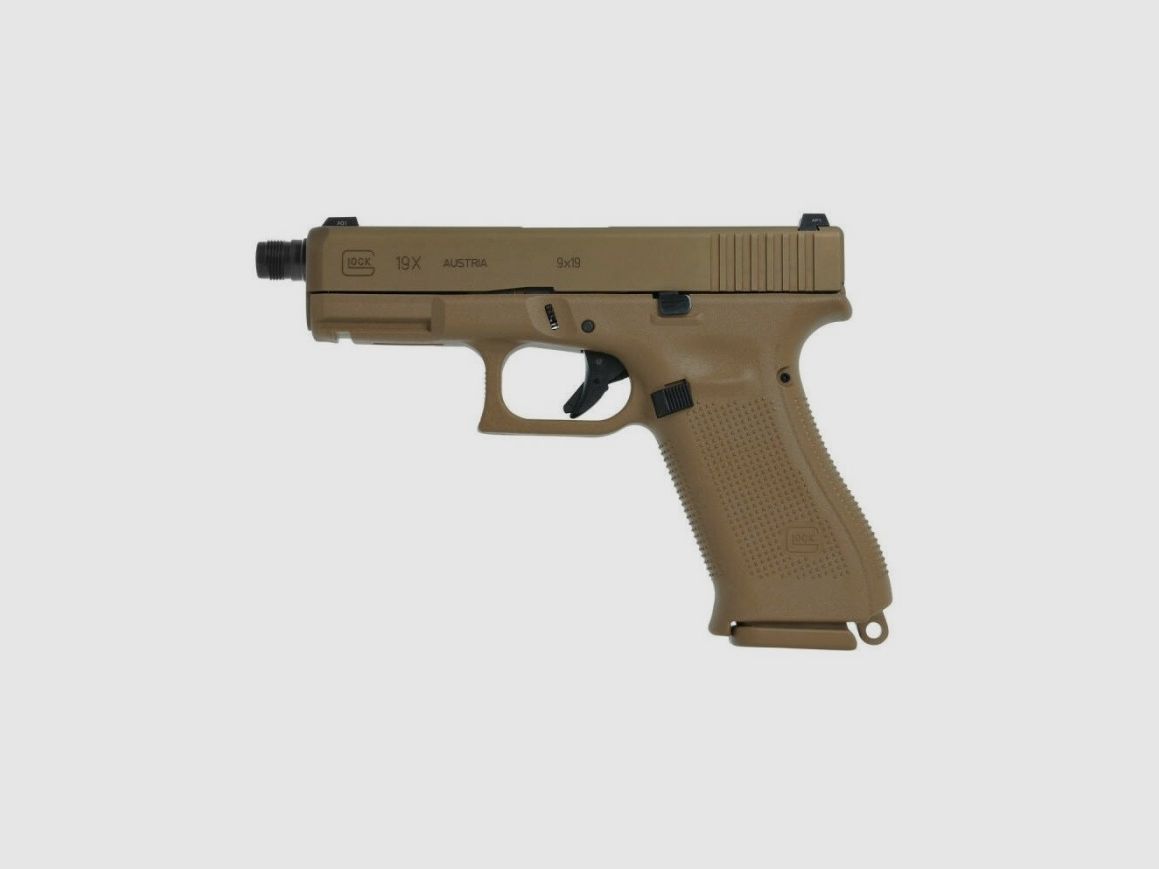 GLOCK 19X COYOTE Pistole mit Gewinde cal. 9x19