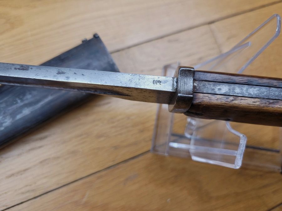 Gute deutsche Bajonett Ersatz S14 – Herstellung „Bayard“ Lüttich – ca. 1915 – Ersatz-Futteral – TBE+, Bild 13 von 13