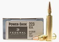 Federal Power-Shok .223 Rem. 64GR JSP 20 Patronen