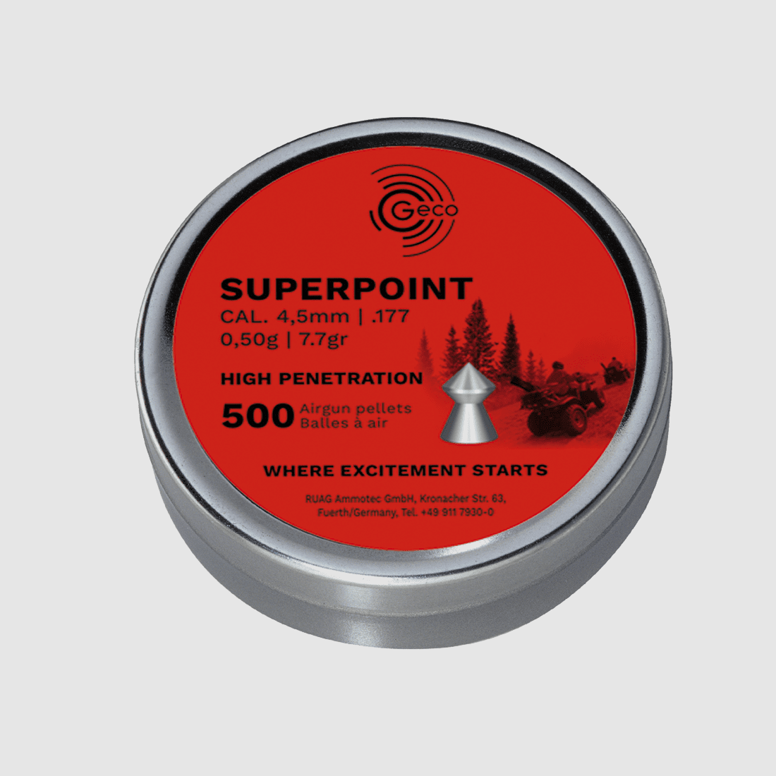 Geco Superpoint Diabolo 4,5 mm 0,50G 500er