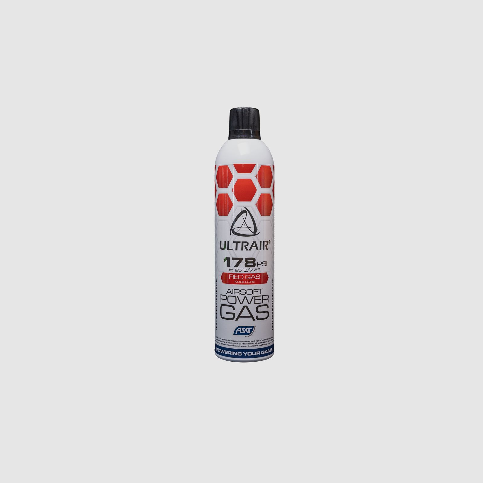 Ultrair Airsoft High Power Propellent Red Gas - 178 PSI - ohne Silikon - 570 ml