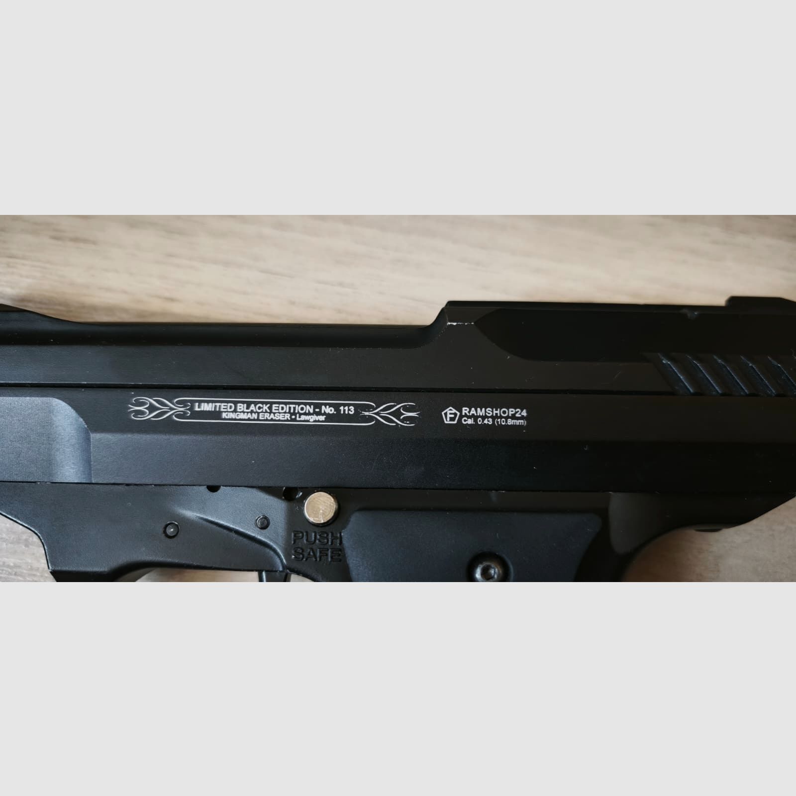 Kingman Eraser Black Edition RAM Pistol – Limited No. 133