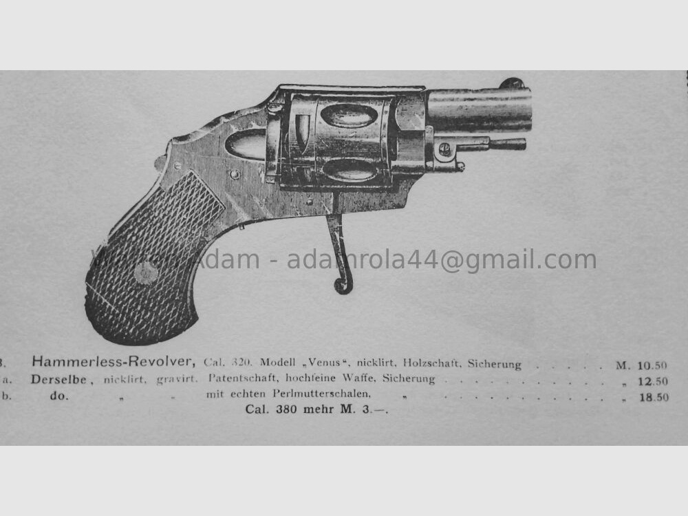 Venus Werk Hammerless - Revolver