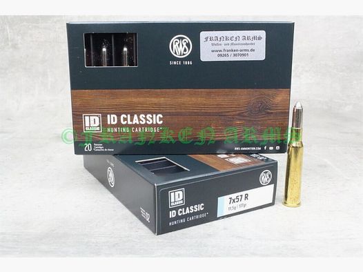 RWS ID Classic 7x57R 177gr. 11,5g 20 pièces