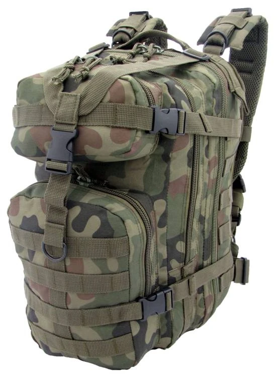 Mochila táctica ASSAULT BACKPACK CAMO Military Gear 25L WZ93 PL woodland