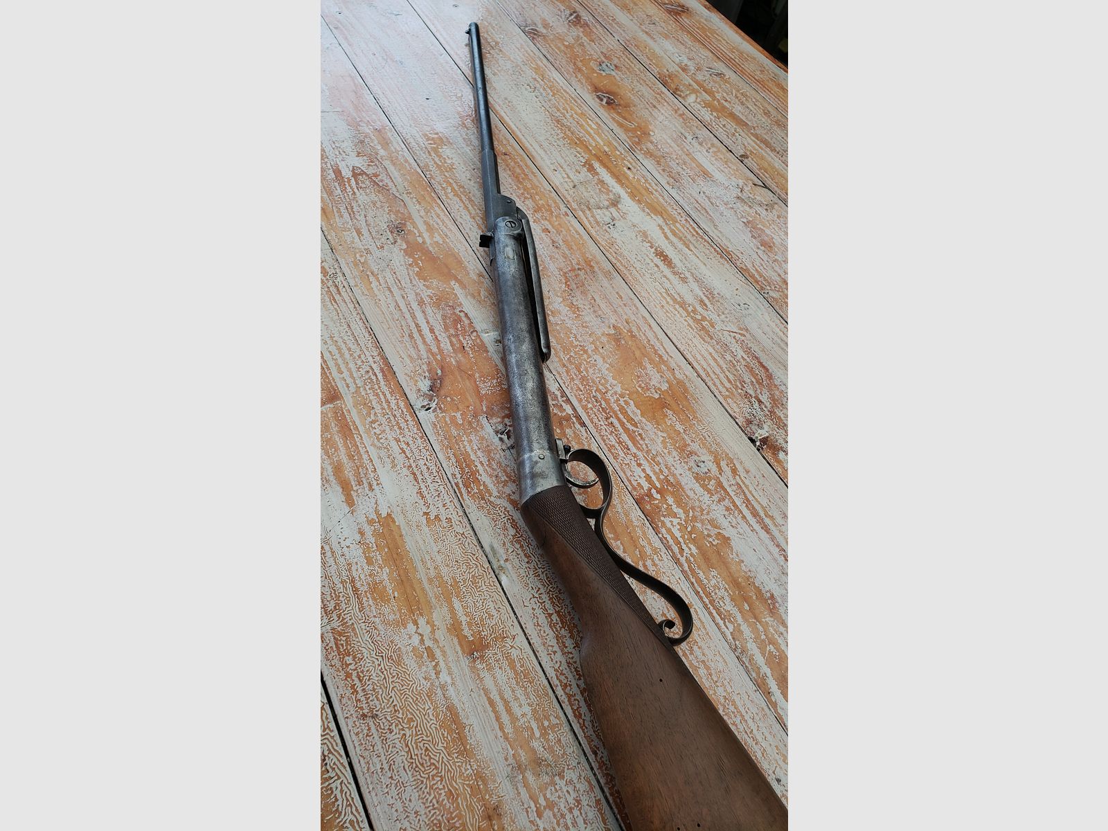 Muy raro rifle de aire aproximadamente 1920