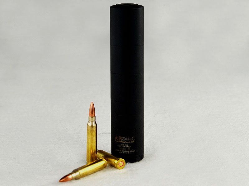 A-TEC AR30-4 Schalldämpfer für Kaliber .223 REM, Gewinde: 1/2"-28 UNEF