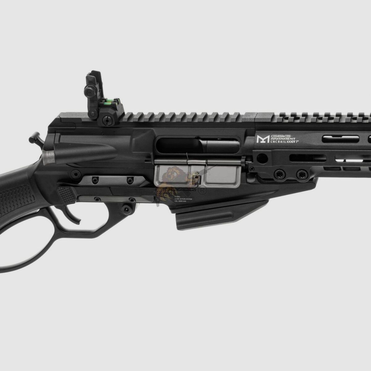 G&G LevAR 7" Fucile a leva a gas in nero Airsoft libero da 18