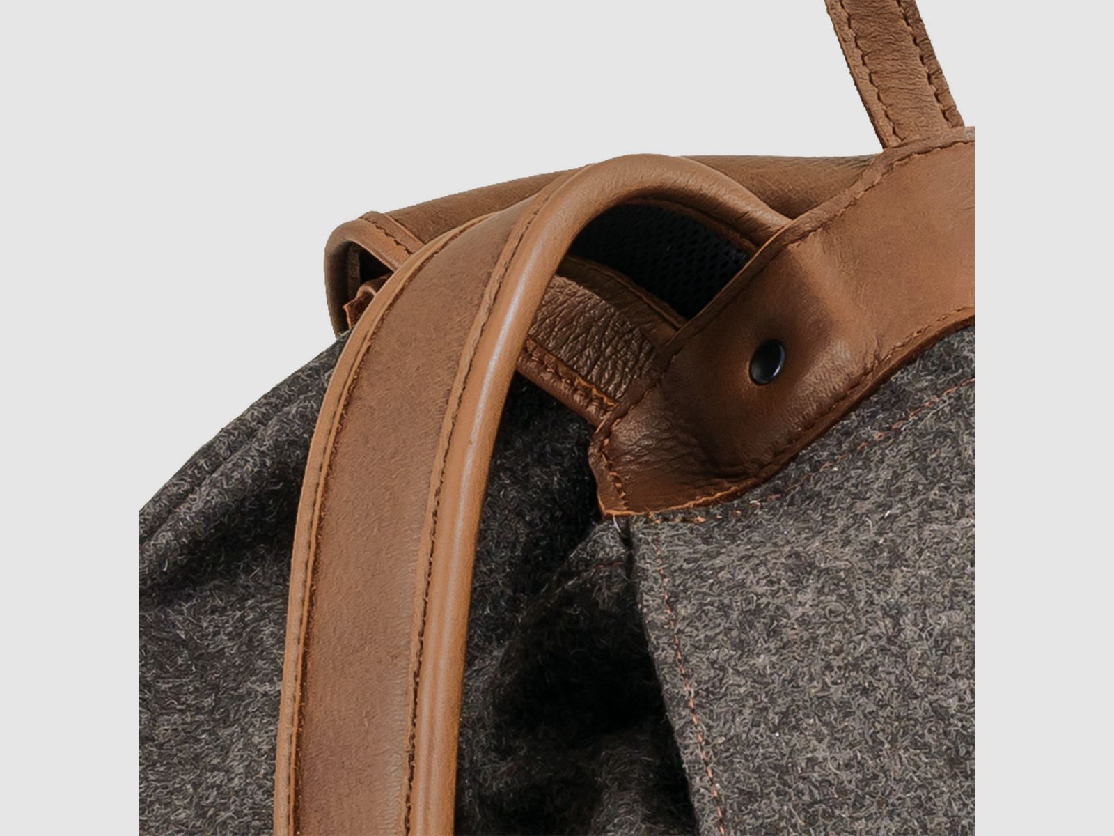 Rucksack Loden de Luxe mit Elch-Leder
