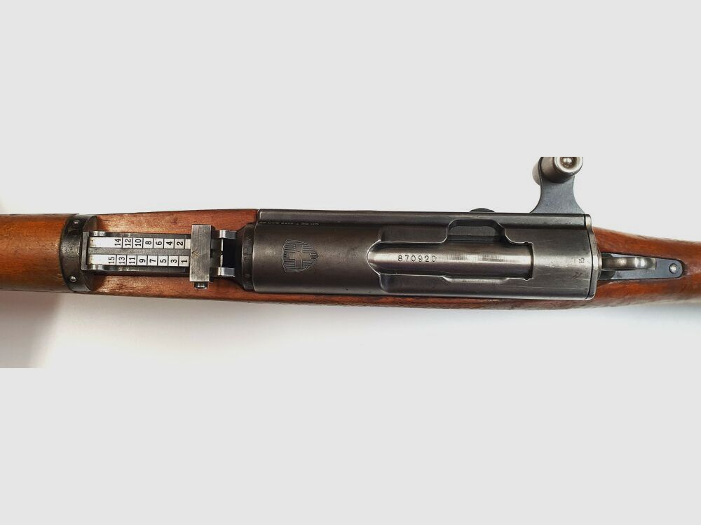 Fabryka broni Bern karabin powtarzalny Fabryka broni Bern Szwajcarski K31 Kaliber 7,5x55 Szwajcarski całkowicie zgodne numery