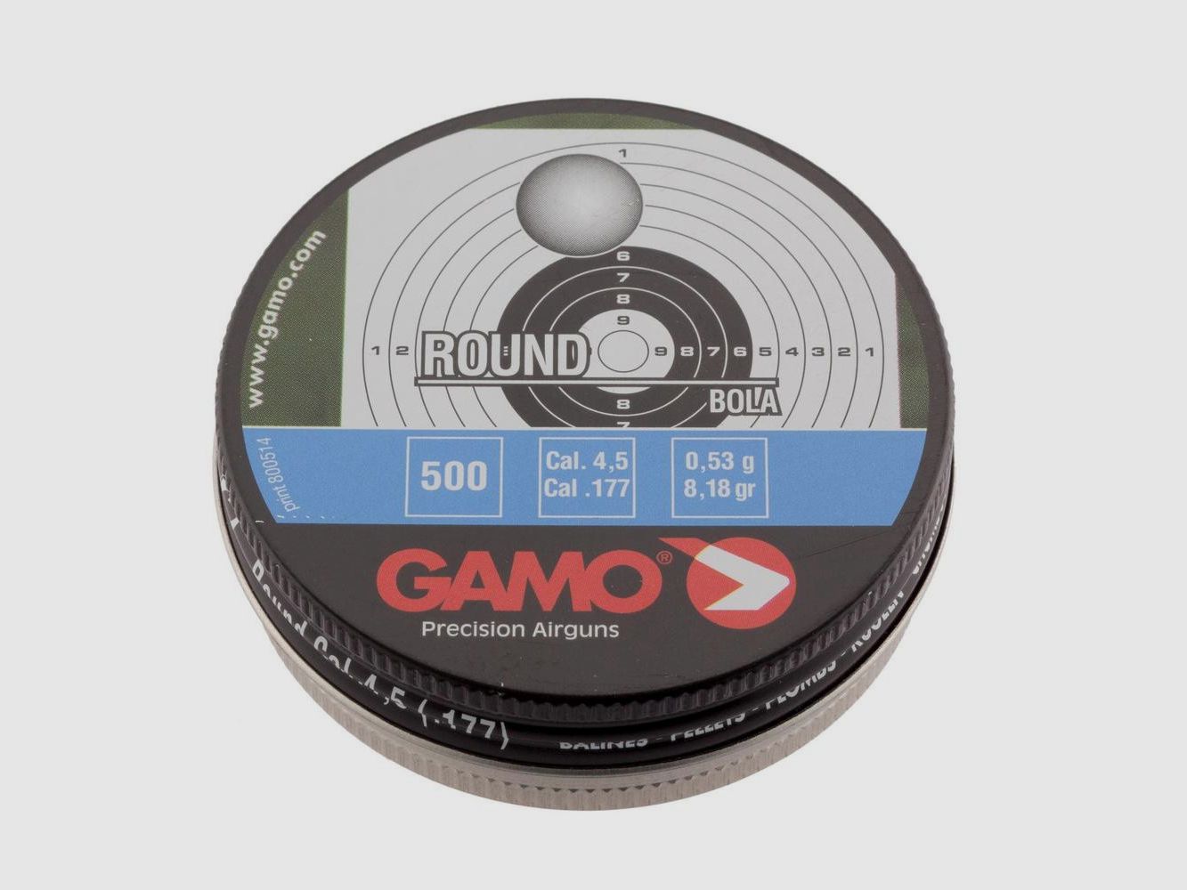 Pellets Caliber 4.5 mm Gamo Round Fun - Precision and Speed - By 500 for Precision Shooting, image 4 of 5
