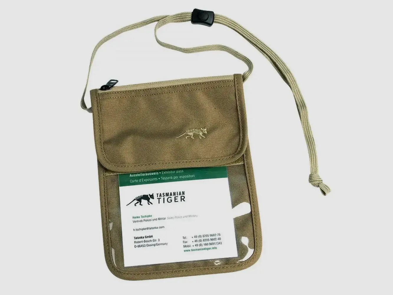 Tasmanian Tiger Porta documento TT Neck Pouch - Oliva