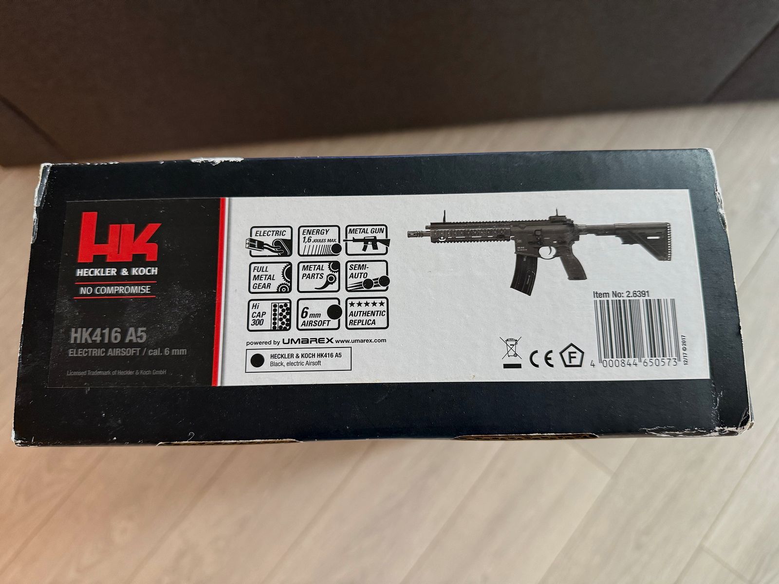 Umarex Heckler & Koch HK416 A5 S-AEG 6mm GBB inkl. Red Dot Sight 558 + G43