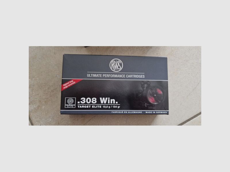 RWS .308 Win Target Elite Hülsen 100 Stück