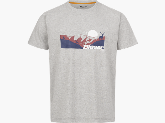 Men's Allgäu Mountain T-Shirt Gray Mélange XL