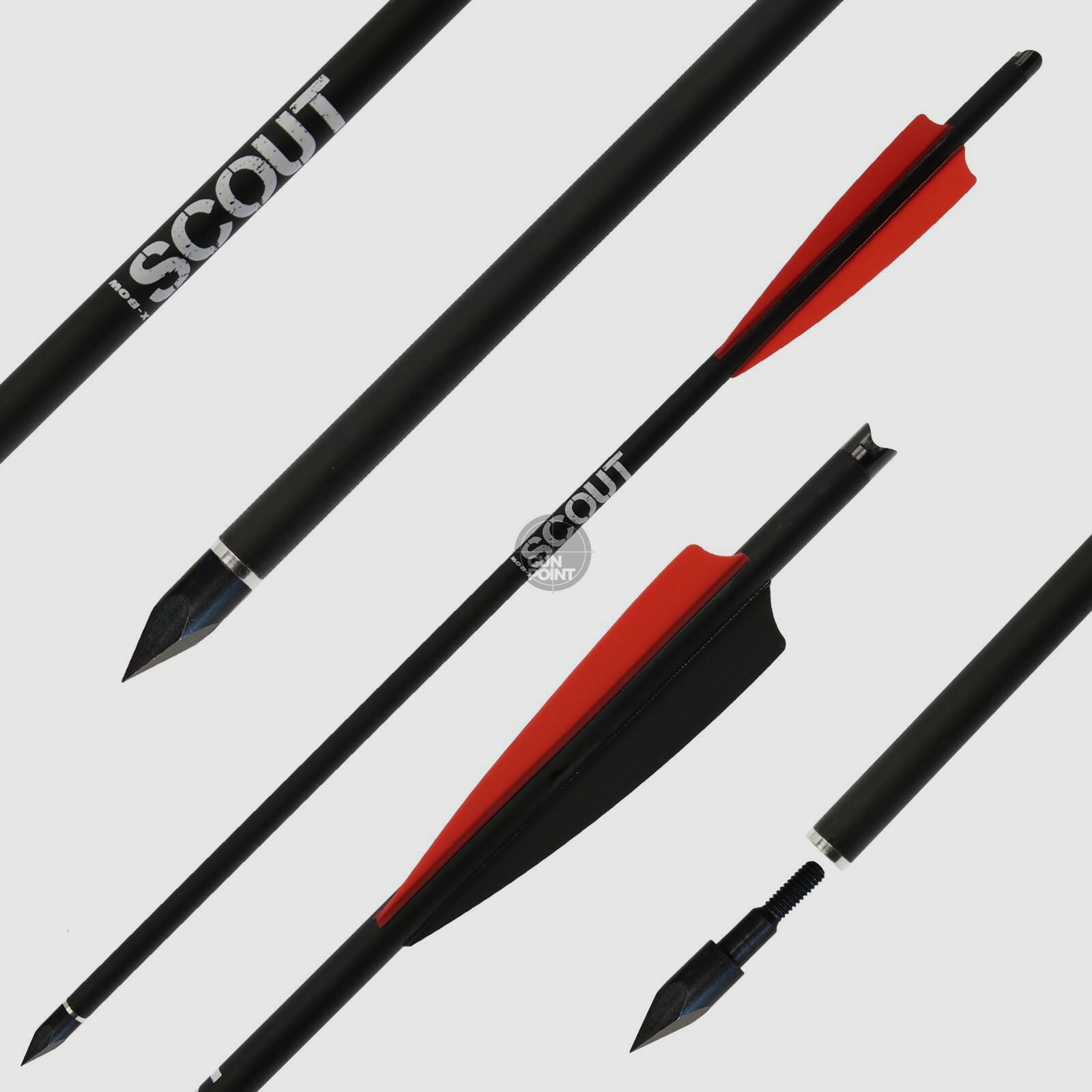 Armbrustbolzen | X-BOW FMA Scout - Bodkin - 16 Zoll - Hybridbolzen | Spitze: 100gr