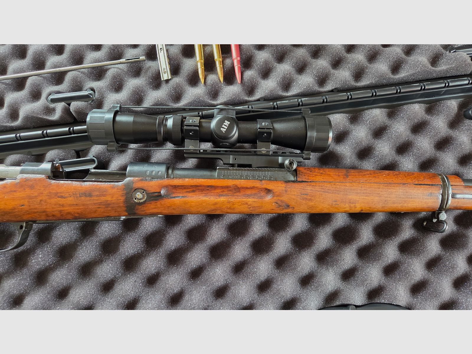 Mauser G98*Kal. 8x57 IS*Telescopisch vizier*Totale lengte 1250 mm*Loop 740 mm