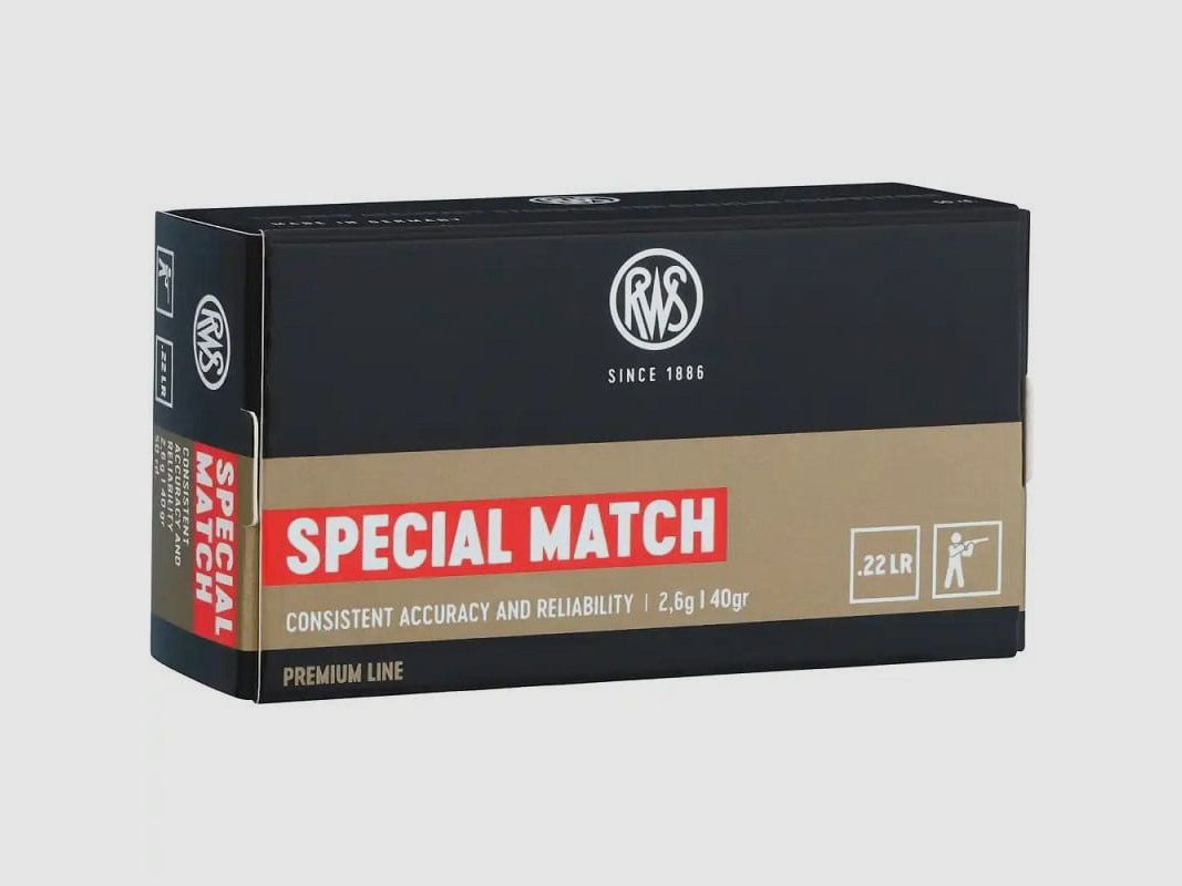 RWS .22lfb Special Match 2,6g - 50 Stk.
